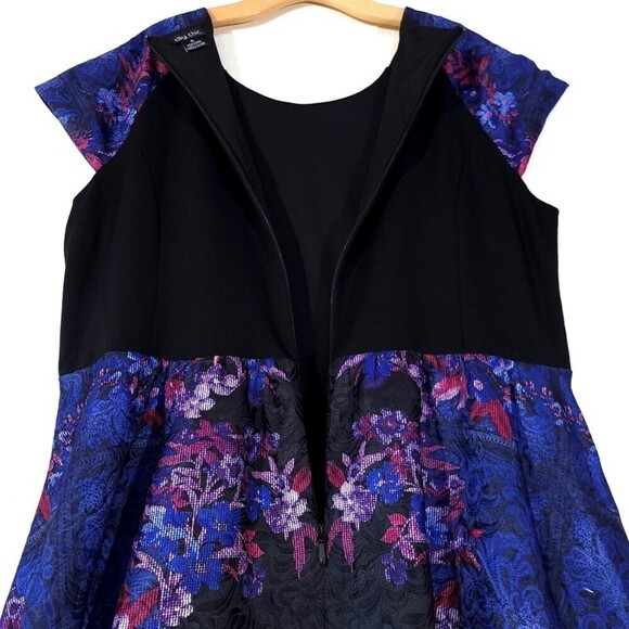 NEW City Chic Whimsigoth A-Line Dress in Studded Black Blue Pink Plus Size 22 - Picture 10 of 13